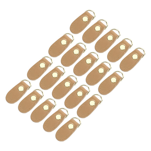 Läder D-ringar Flerfunktions DIY Handväska Sido Clip Spänne med Guld Tillbehör för Väska Tillverkning Tillbehör Beige Guld Tillbehör