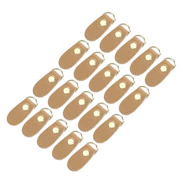 Læder D-ringe Multifunktion DIY Håndtaske Sideklips Spænde med Guld Tilbehør til Taskefremstilling Tilbehør Beige Guld Tilbehør