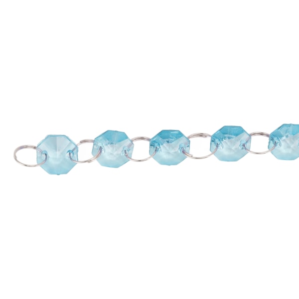 5 stk akryl krystallgirlander Sterk forbindelse Elegant flerbruks krystallperlegirlander for bryllupslysekroner Blue