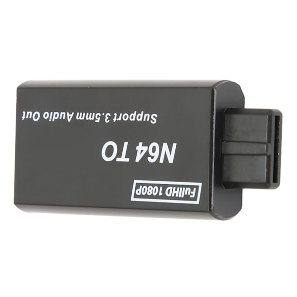 N64 till HD Multimedia Interface-omvandlare 1080p stöd PAL NTSC videospeladapter med 3,5 mm-gränssnitt