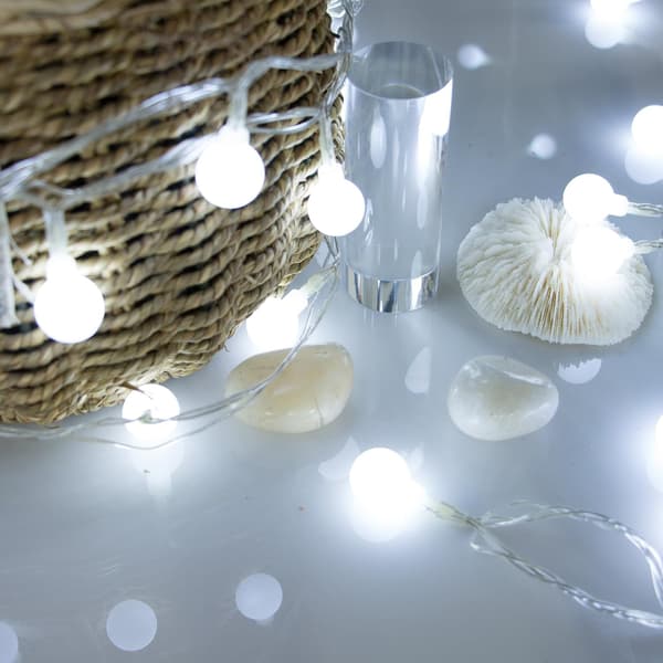33 fod 100 LED Globe Kugle Lys Kæde, Eventyr Lys Kæde White