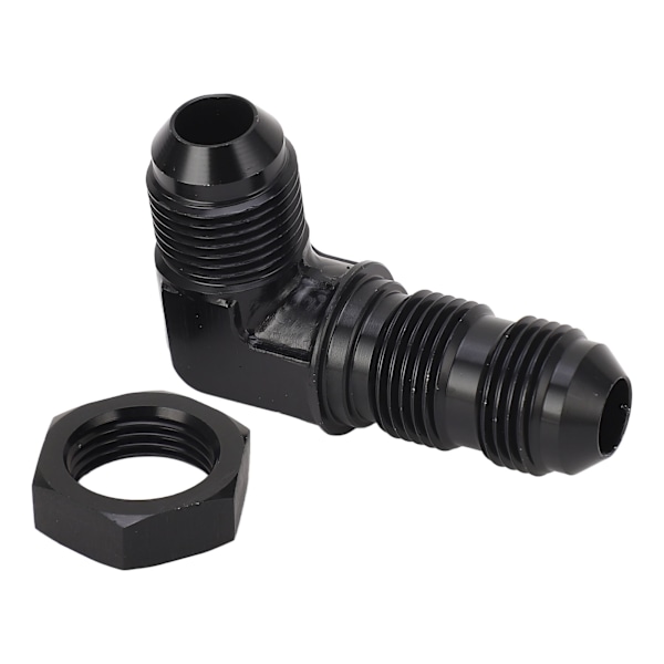90 Graders 8 AN Flare Bulkhead Adapter Genanvendelig Flare Slange Union Bulkhead Adapter med Møtrik