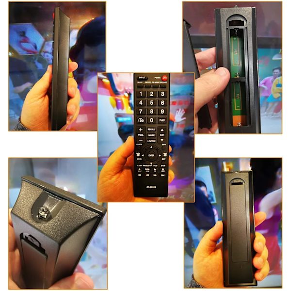Nyaste universella fjärrkontroll ersätter Toshiba TV-fjärrkontroll fo