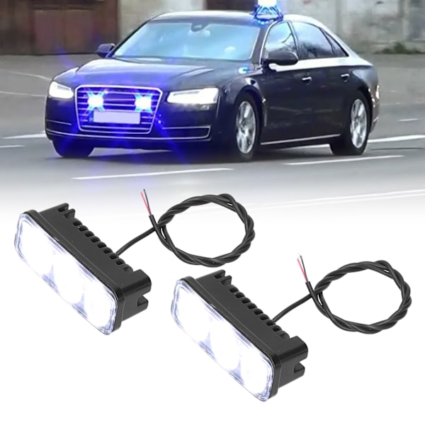 LED Frontgitter Advarselslys Universal Dagkørelys til Biler Motorcykler
