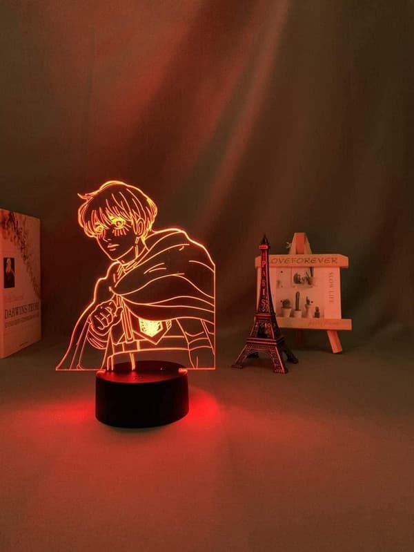Attack on Titan 3D Anime Lampe Nat Levi Ackerman Illusion N