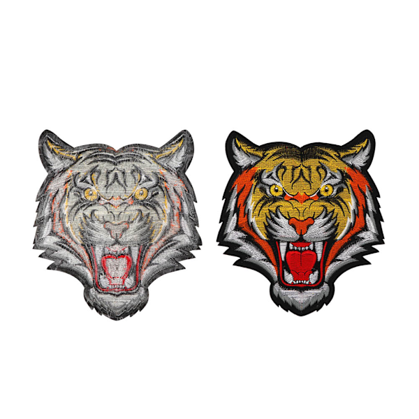 Tigerhode brodert lapp klut klistremerke applikasjon klær tilbehør (vist som bilde)