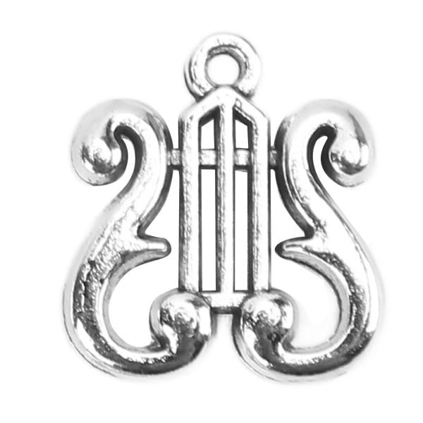 24 st DIY-berlocker tillbehör utsökt design liten musikalisk form legering smyckestillverkning för att göra armband