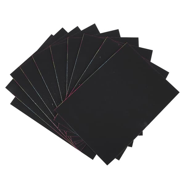 10 st Scratch Paper Unik Hand Making DIY Målningspapper Scratch Ritbok