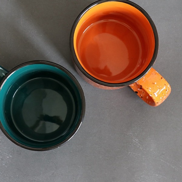 Gave Keramisk Lejrbålskrus, Enkelt 12oz - orange