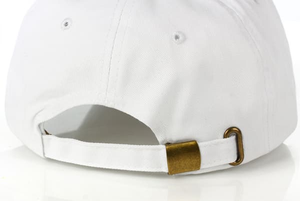 Broderte hatt baseballcaps klassisk hatt justerbar mesh-hatt White