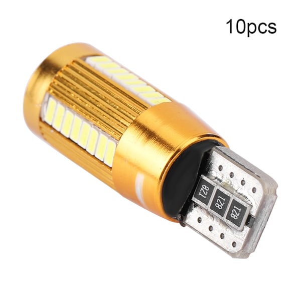 10 stk T10 3014 38SMD LED Bil Dekodning Canbus Pære Fejlfri Bredde Lampe Nummerpladelys
