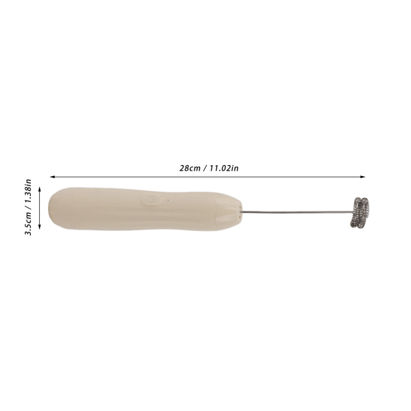 Mini Handhållen mjölkskummare USB uppladdningsbar elektrisk visp dryck mixer 3 hastighet rostfritt stål skummaskin för hemmet