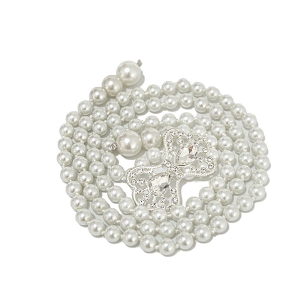 Elegant Imitation Pearl Decorative Metal Midjebälte Midja B G