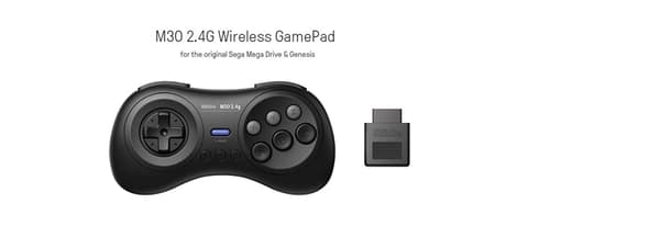 M30 2.4G Trådløs Gamepad til Original Sega Genesis og