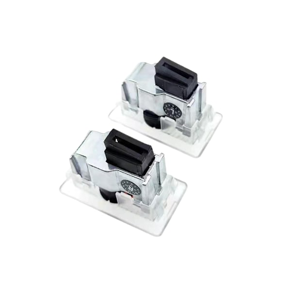Aluminiumdelar är lämpliga för Tesla välkomstljus MODEL edamame 3/X/S modifierad dörrlaserprojektionslampa (2-pack)