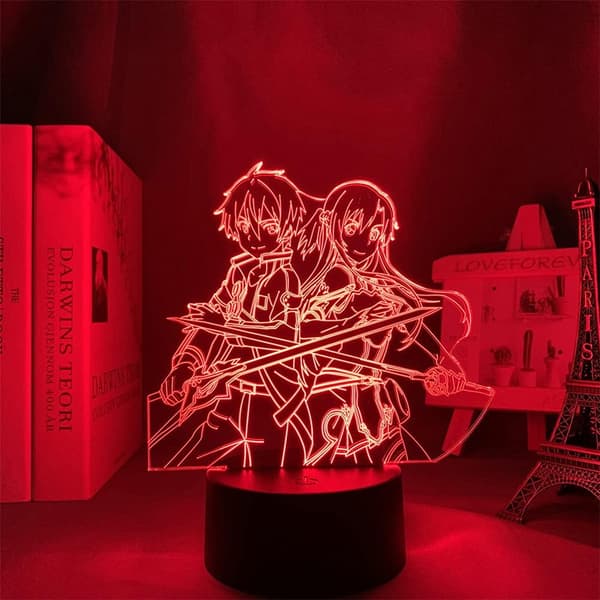SAO Anime Figur LED Lys Søte Gutter & Jenter Julebursdag