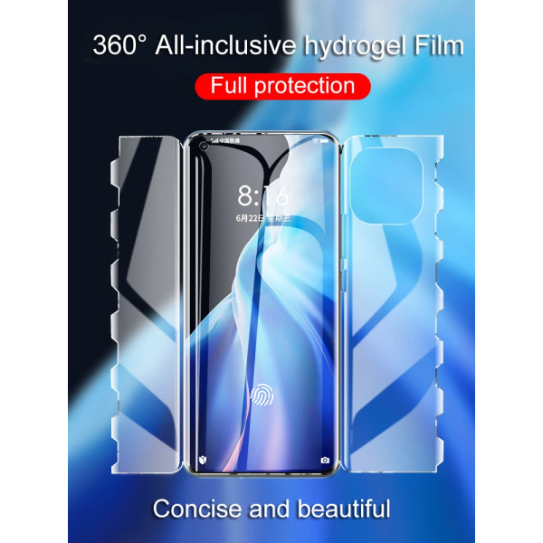 9R Butterfly Hydrogel Film För OnePlus 8 Skärmskydd