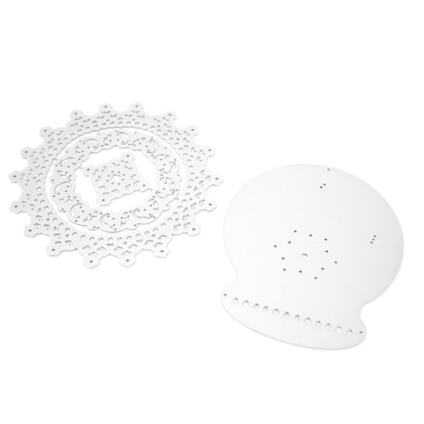 2 stansformar för skärning DIY metall prägling kolstål skärningsmaskin för papper hantverk blomma snidning