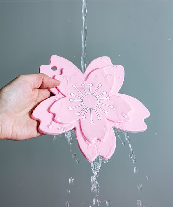 10 stk. Blomsterformede coasters til kaffebord - Varmebestandige