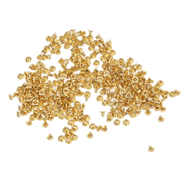 500 stk. hule nitter DIY gennem hul messing dekorative hule nitter kobber luft øje spænder 4,8x2,3x3,5mm