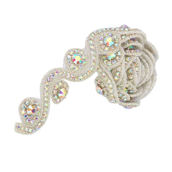 1Yard S/8 Form Brud Krystall Pynt Rhinestone Kjede Klær Bryllup Håndarbeid DIY Dekorasjon(2