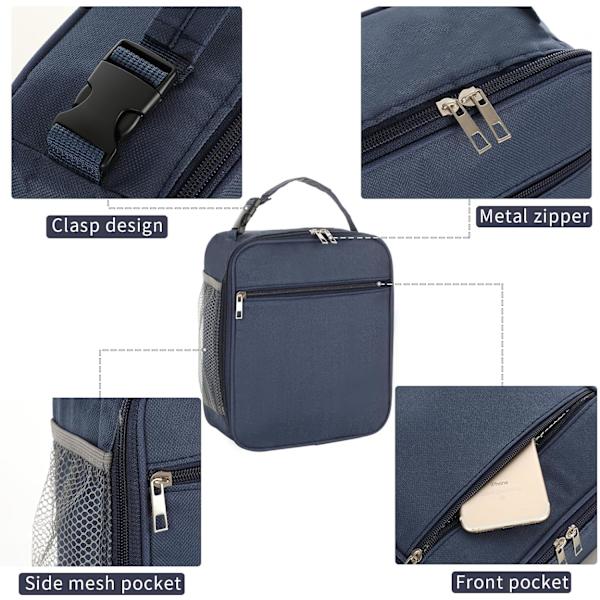 Lounaslaukku Lounaslaukut Naisille Lounaslaukku Eristetty Lounaslaukku Lounaslaatikko Lounaslaatikot(Sininen) Blue
