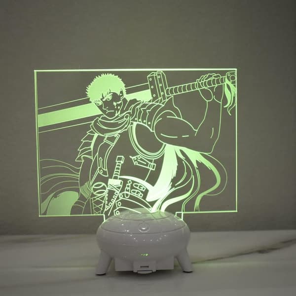 Anime Berserk 3D Lampe Natlys 3D Guts Illusionslampe til