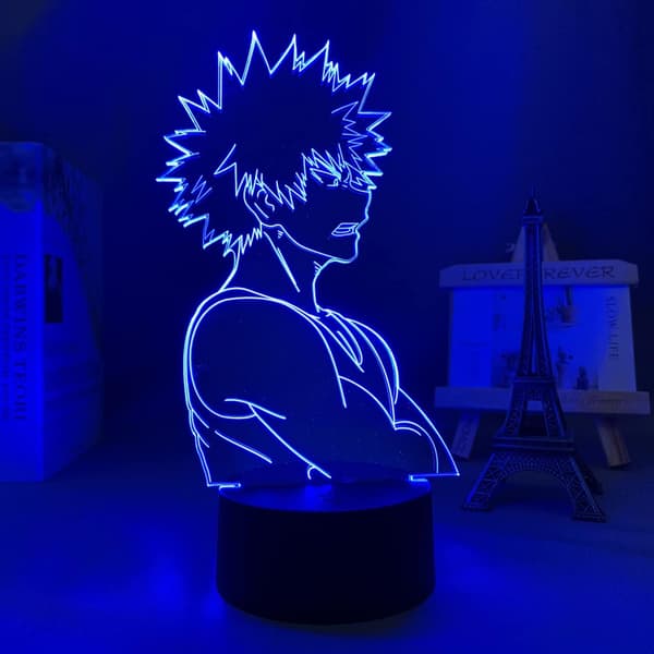 3D LED Illusjonslampe Nattlys Bakugo Katsuki 3D Lampe Anim