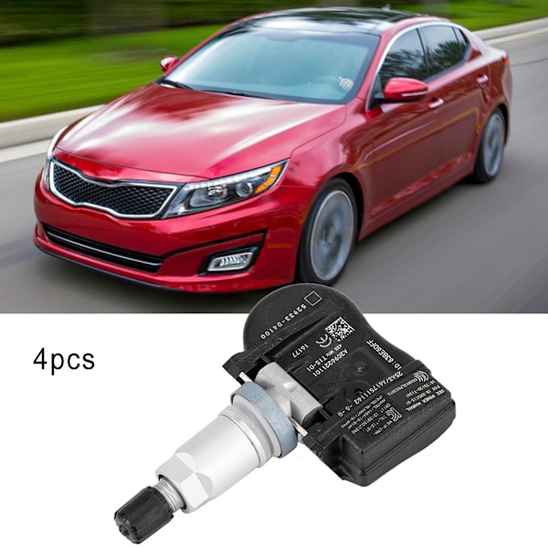 4 stk TPMS Dæktryksensor 52933-D4100 til KIA Optima Hyundai Ioniq Genesis G90