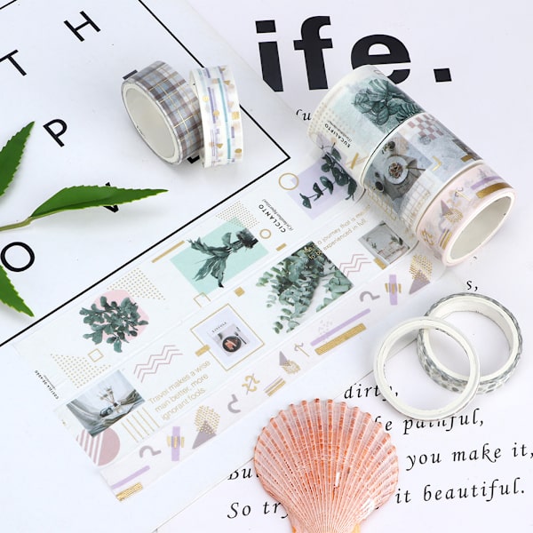 20 rullaa/setti koristeteipit Scrapbooking-tarra naamiointiteippi DIY-askartelu (C01090)