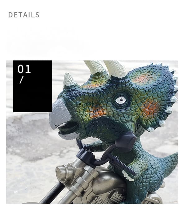 Dinosaurbiler - Triceratops, Opptrekkbar lekebil for gutter, jenter, a