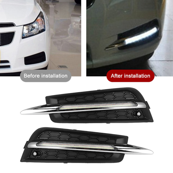 Auton LED-päiväajovalot sumuvalot sopivat Chevrolet Cruze 2009‑2013