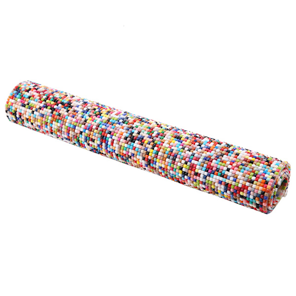 Plast syv-fargets rhinestones trim krystall hotfix strass mesh banding klistremerke applikasjoner ark