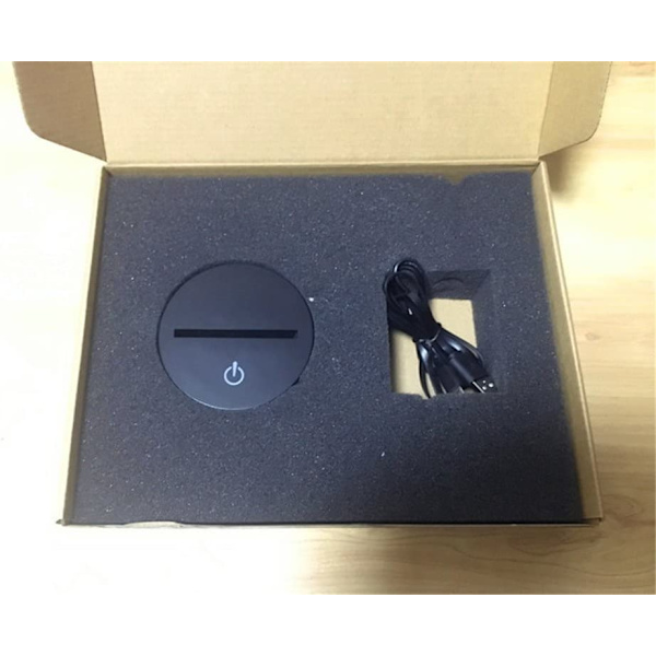 3D LED Katt Djur Optisk Illusion Sensor Nattljus med S