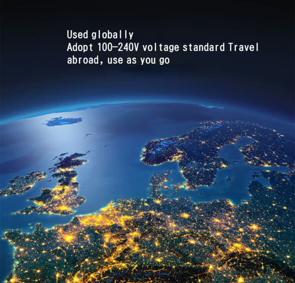Stasjonær USB multi-port lader vertikal 5V4A smart digital