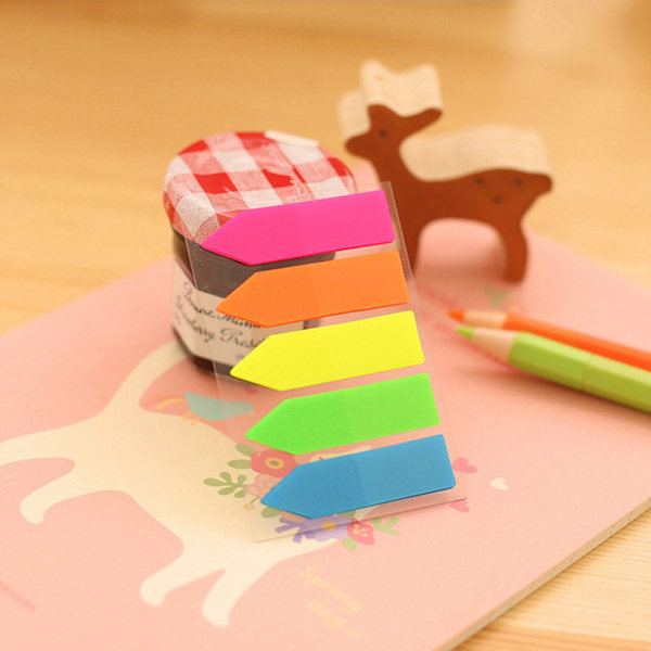 Liimautuva indeksikategoria tarramerkki Sticky Note Kirjanmerkki Erotin (Nuoliväri)