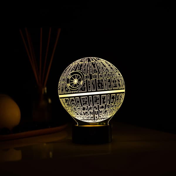 3D Optisk Illusions Natlampe - 7 LED Farveskiftende Lampe