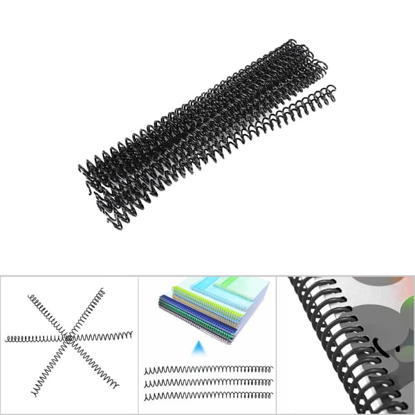 20 stk. 30 hulløs plastspiralring til A4-papir 11 mm sort