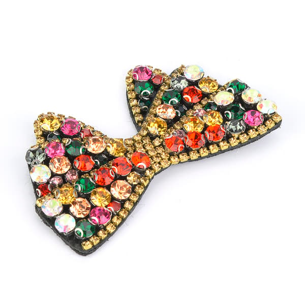 2 st Rhinestone Crystal Applique Bröllopsklänning Skor Sy På Brosch Patch DIY Kläder Trim #1