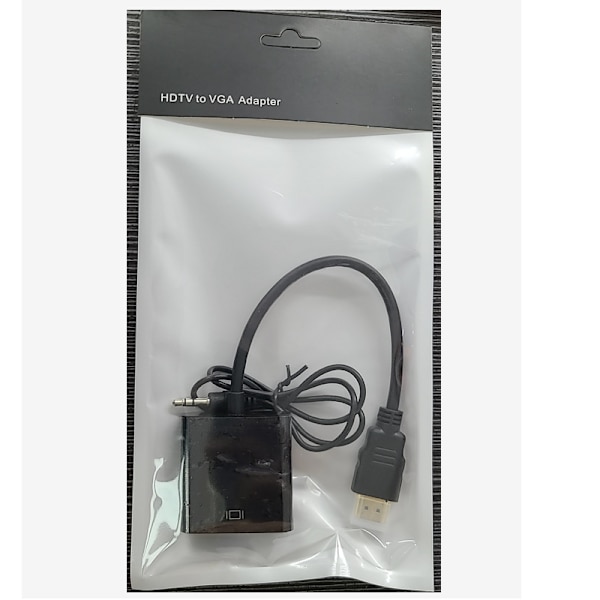 HDMI-VGA-muunnin kaapeli HDMI-sovitin muuntokaapeli ääniliitännällä