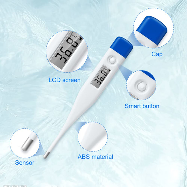 Digital Termometer för Vuxna och Barn, Oral Termometer för Baby Rektal och Underarms Termometer för Feberlarm Medicinsk Termometer