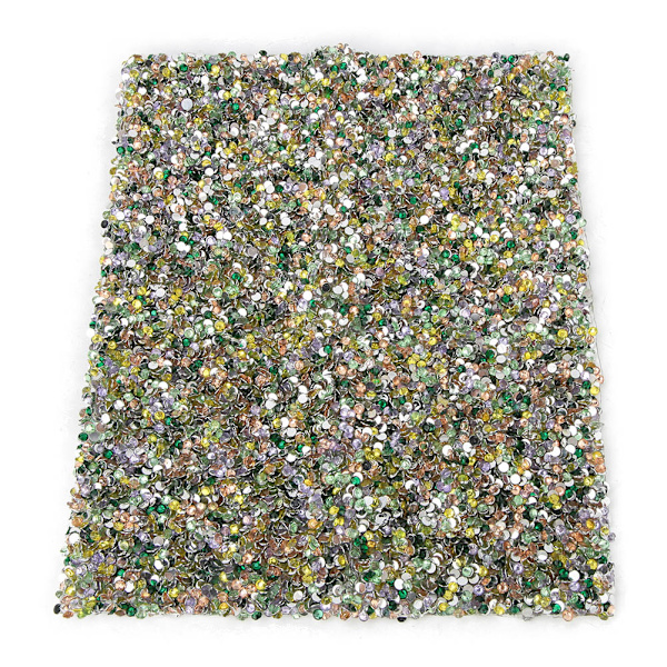 24*40cm Hotfix Rhinestone Sheet Banding Mesh Trim Sheet DIY Tillbehör(Flera Färger)