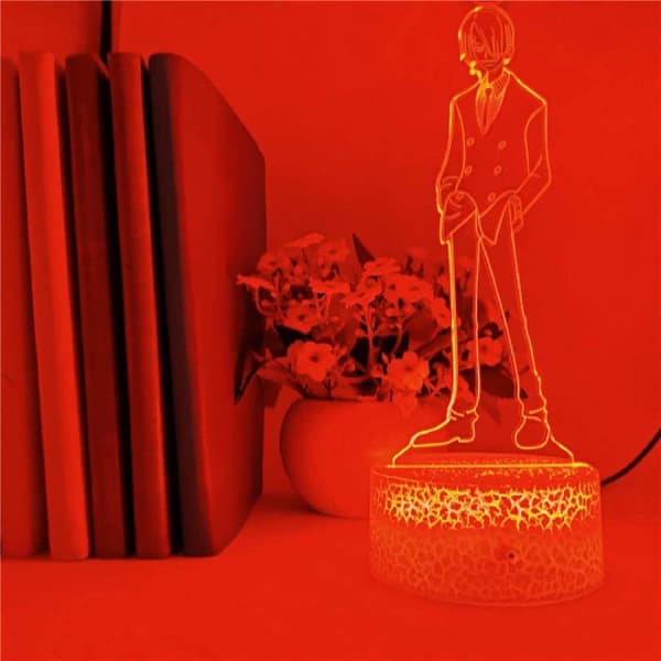 One Piece Luffy 3D Illusion Natlampe Smart Touch, RG