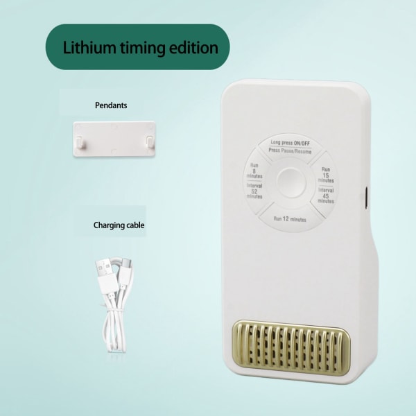 Ladattava jääkaapin hajunpoistaja Ajoitustoiminto Valkoinen 1200mAh Jääkaapin ilmanraikastin kotiin