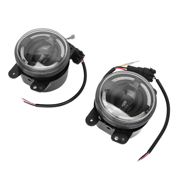 2 st 4 tum LED-Dimljus för Frontstötfångare Runda Körljus Ersättning för Jeep Wrangler 2007‑2018