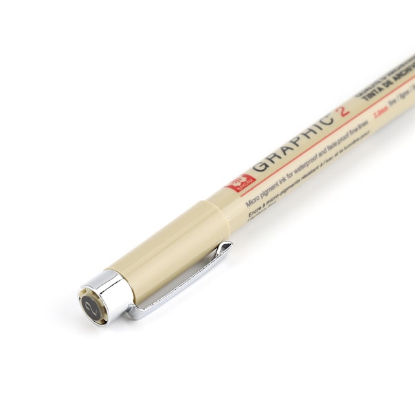 Tegne Sketch Pigment Line Art Maker Pen Blæk Pensel Tip Craft Pen (1.0mm)