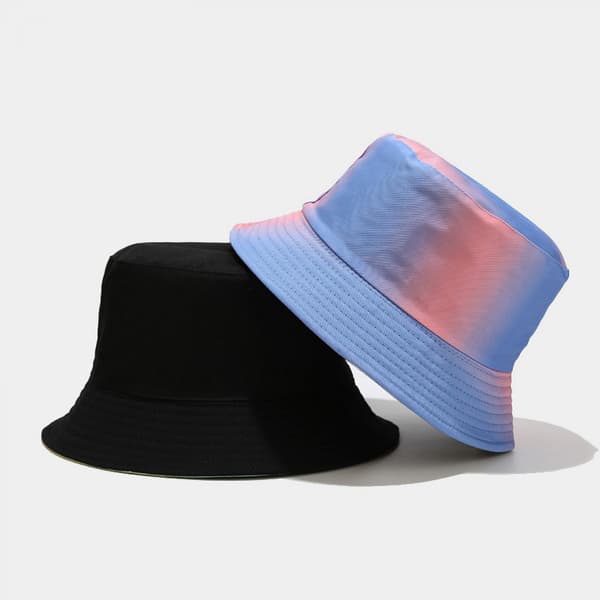 Unisex Print Dobbeltsidet Vendbar Spandhat til Strand A