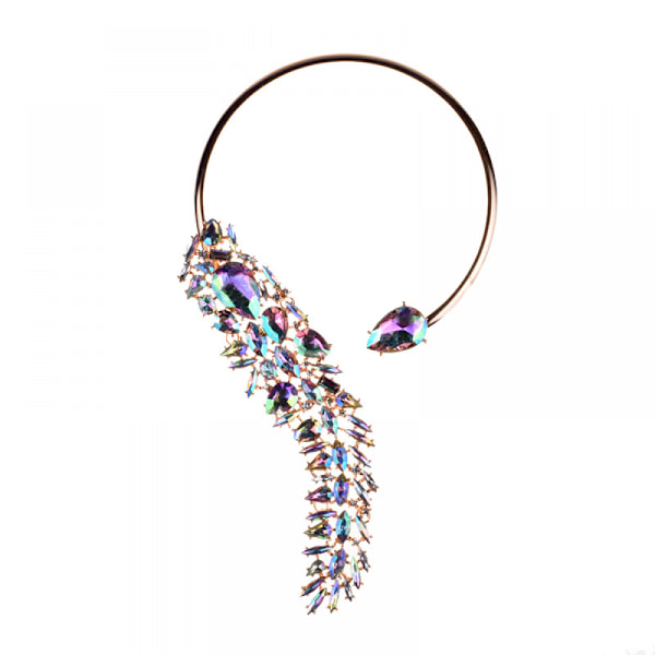 Halsband för kvinnor, rött kubiskt zirkonia choker halsband smycken