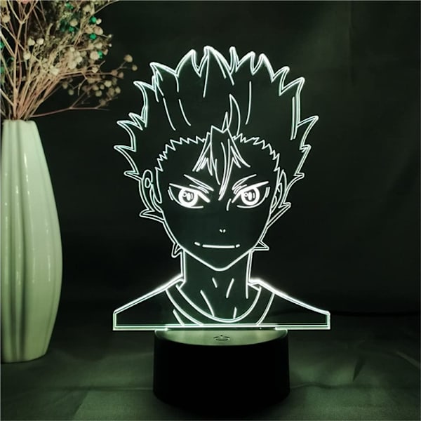 Haikyuu!! Yu Nishinoya Anime Nattlampa Anime Figur 3D LED