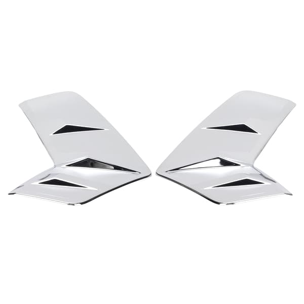 2 stk/sett Frontlyskant Deksel Trim ABS Elektroplettering Erstatning for RAV4 2019‑2020